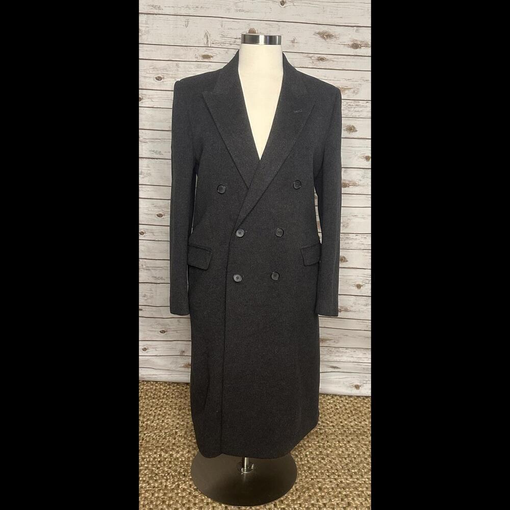 Vintage Pucci cashmere-wool double-breasted long top coat